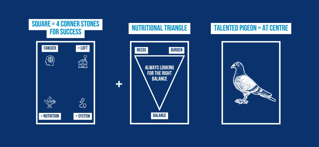 BEYERS logo square triangel pigeon meaning