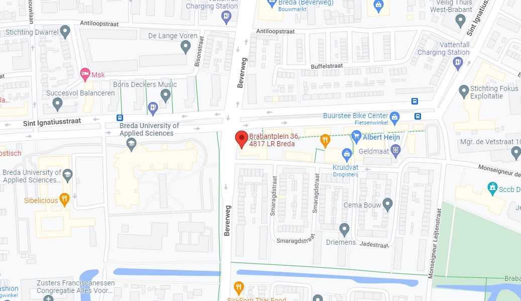Google Maps locatie Brabantplein