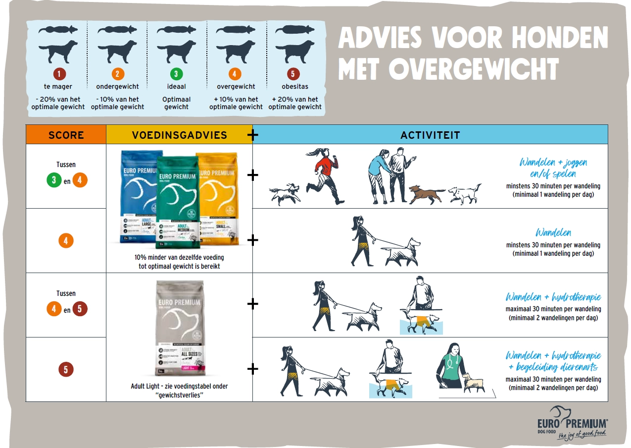 Overgewichtsschema EURO PREMIUM