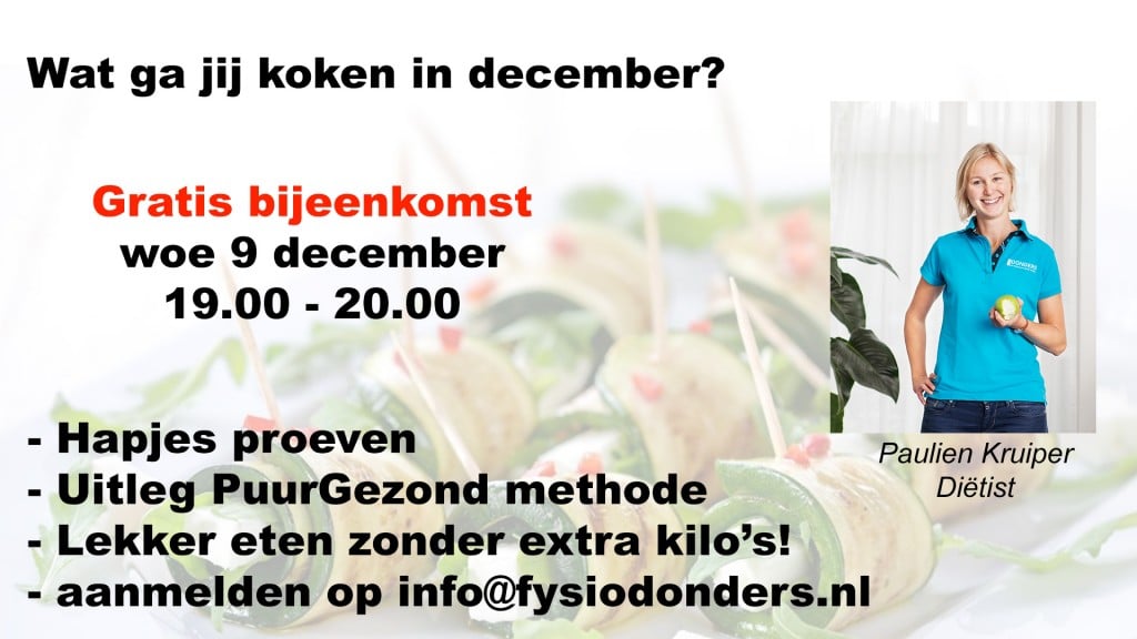 9 december | Fysio Donders Arnhem