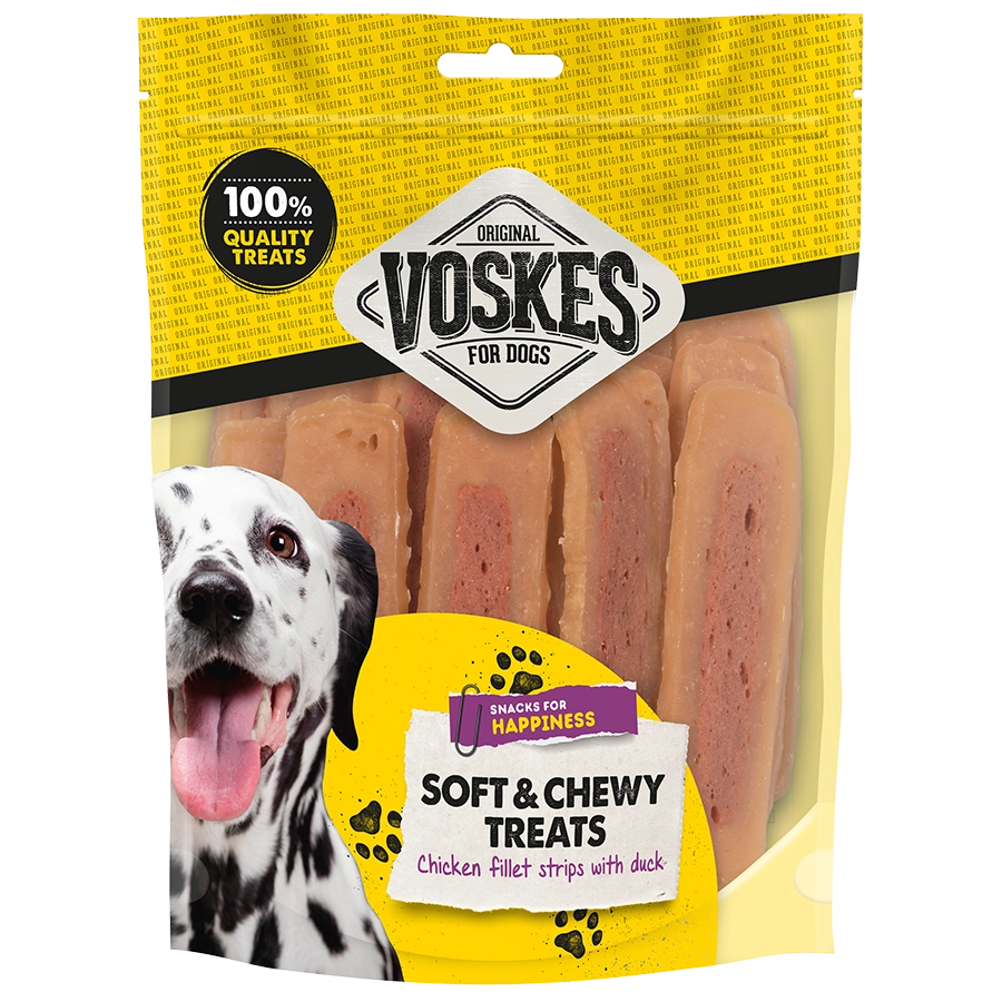 KIPFILET STRIPS MET EEND |  | VOSKES