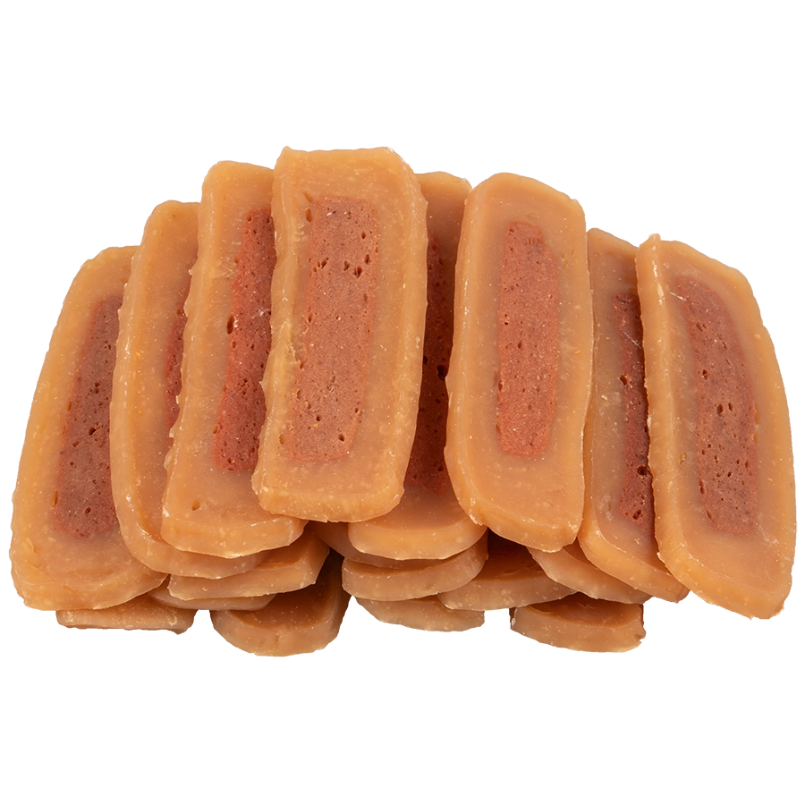 KIPFILET STRIPS MET EEND |  | VOSKES