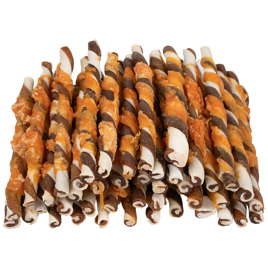  RINDERHAUTSTÄBE MIT RIND & HUHN - 40ST |  | VOSKES