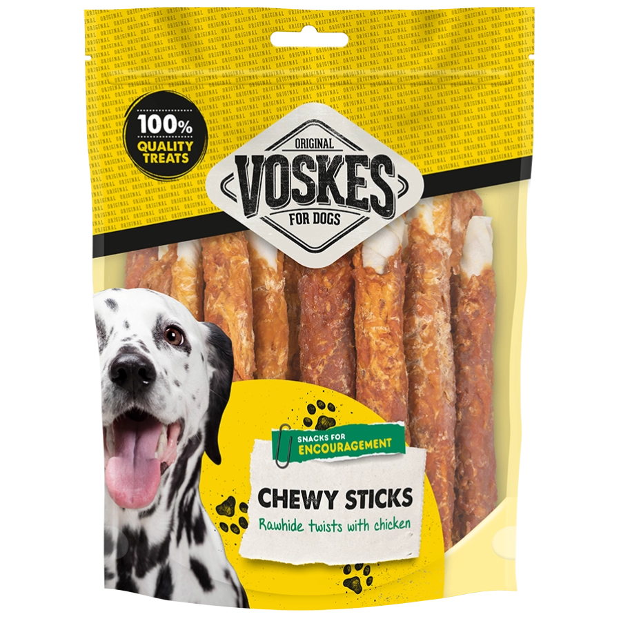 RUNDERHUID STICKS MET KIP 17CM | VOSKES