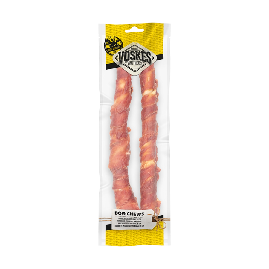 RUNDERHUID STICKS MET EEND 25CM - 2ST |  | VOSKES