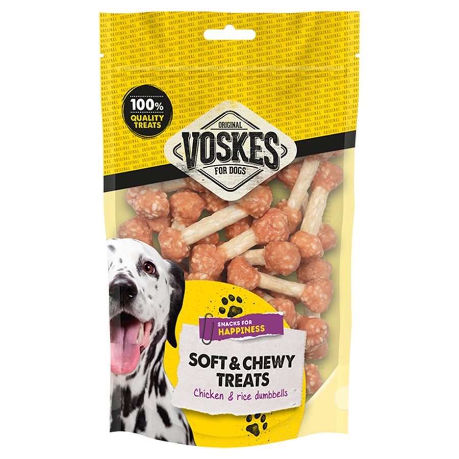 KIP & RIJST HALTERS | chicken & rice dumbbells | VOSKES