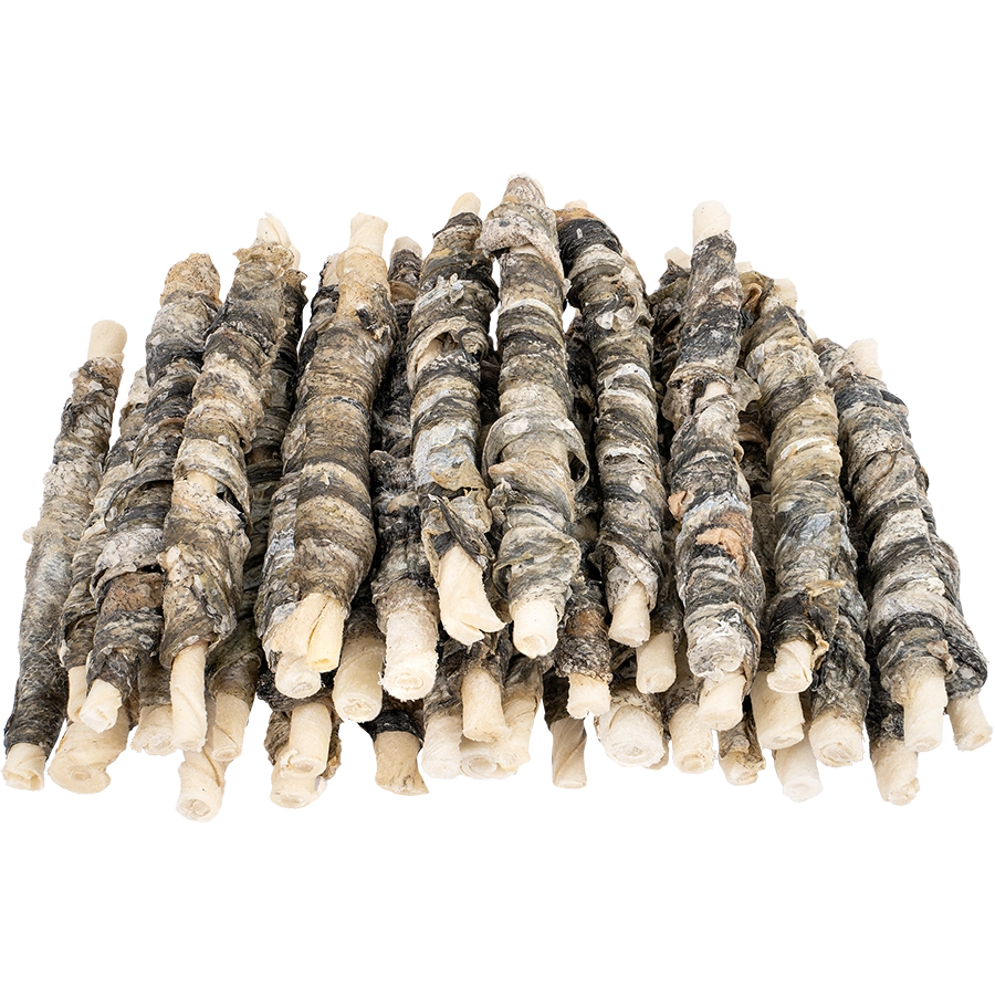 RAWHIDE STICKS WITH FISH 40 PCS |  | VOSKES