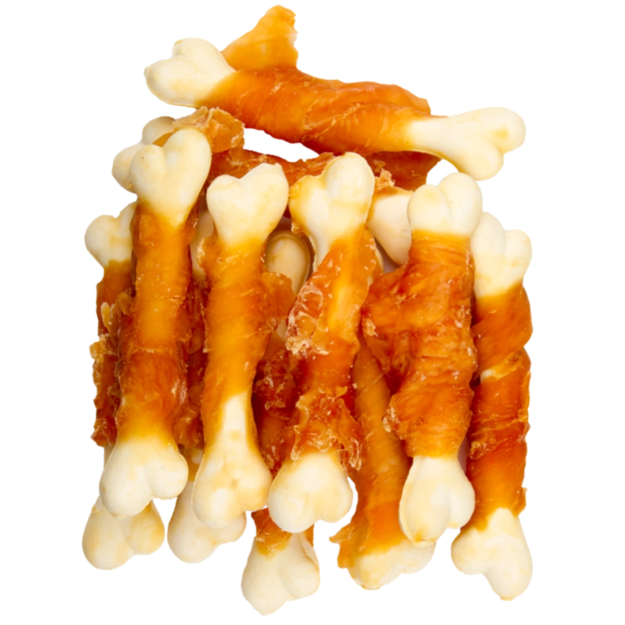 KALZIUMKNOCHEN MIT HUHN | Hondensnack kip en vis | Voskes Treats | VOSKES