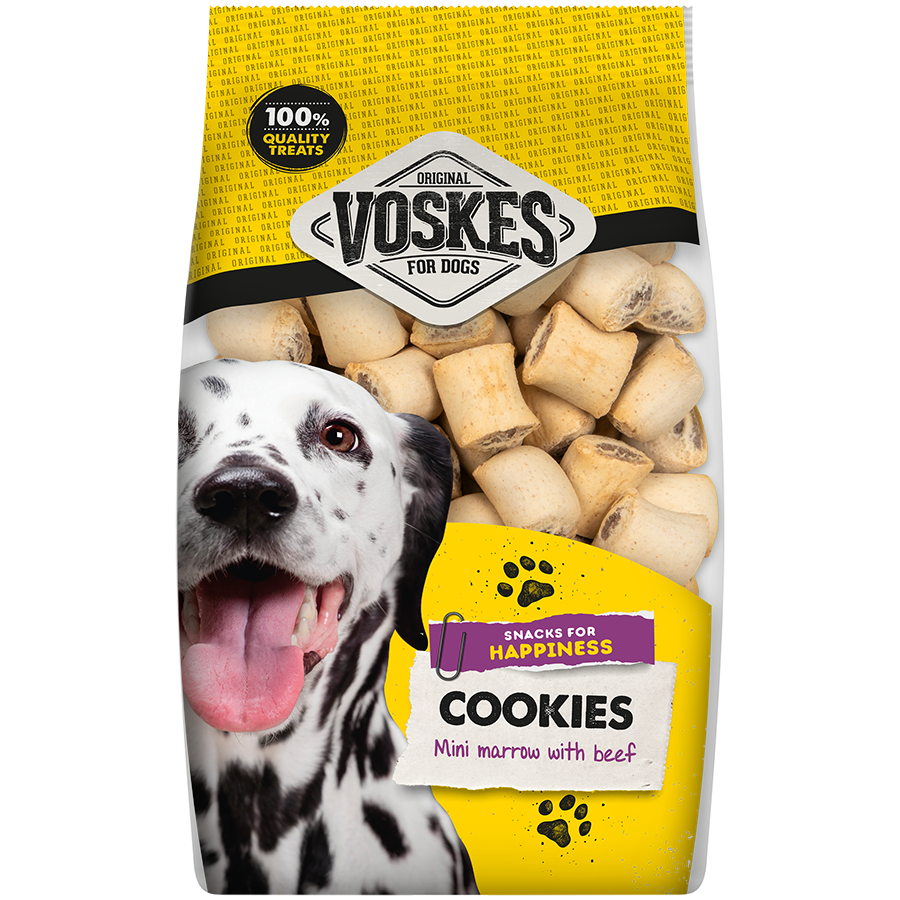MINI BISCUITS FOURRÉS AU BOEUF |  | VOSKES