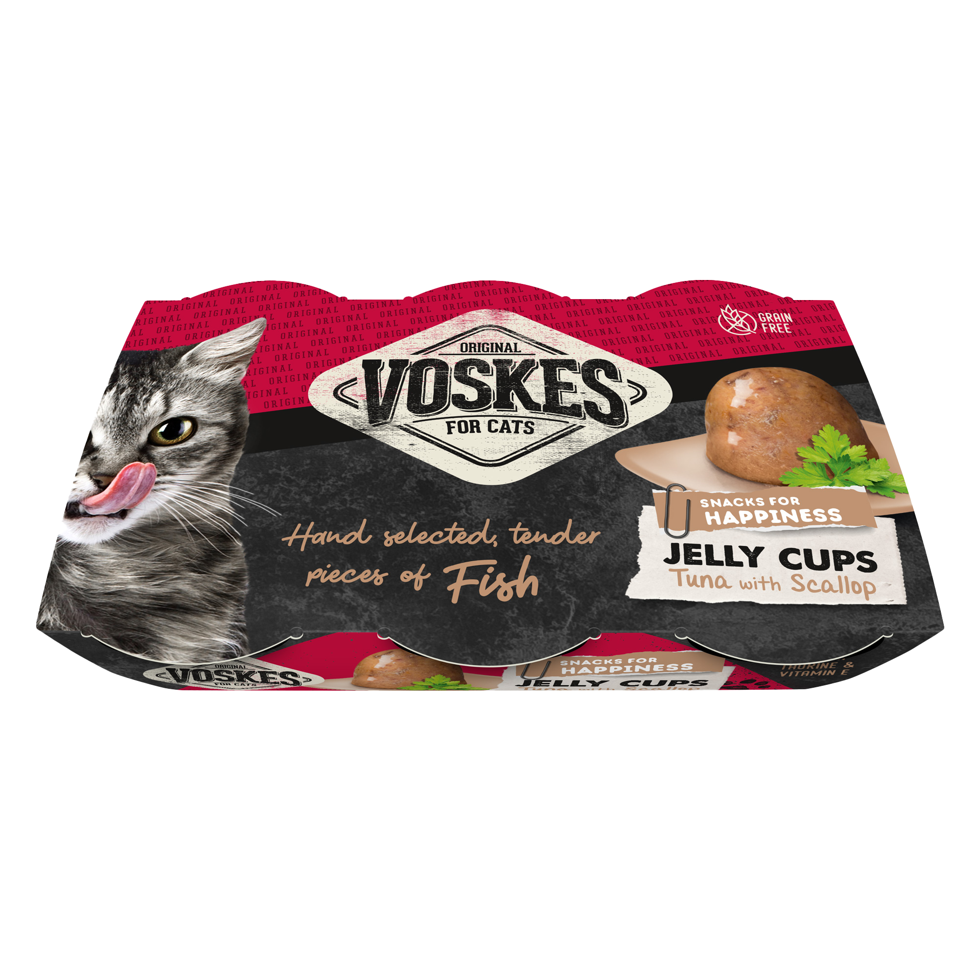 JELLY CUPS TUNA & SCALLOP (6 X 25G) |  | VOSKES