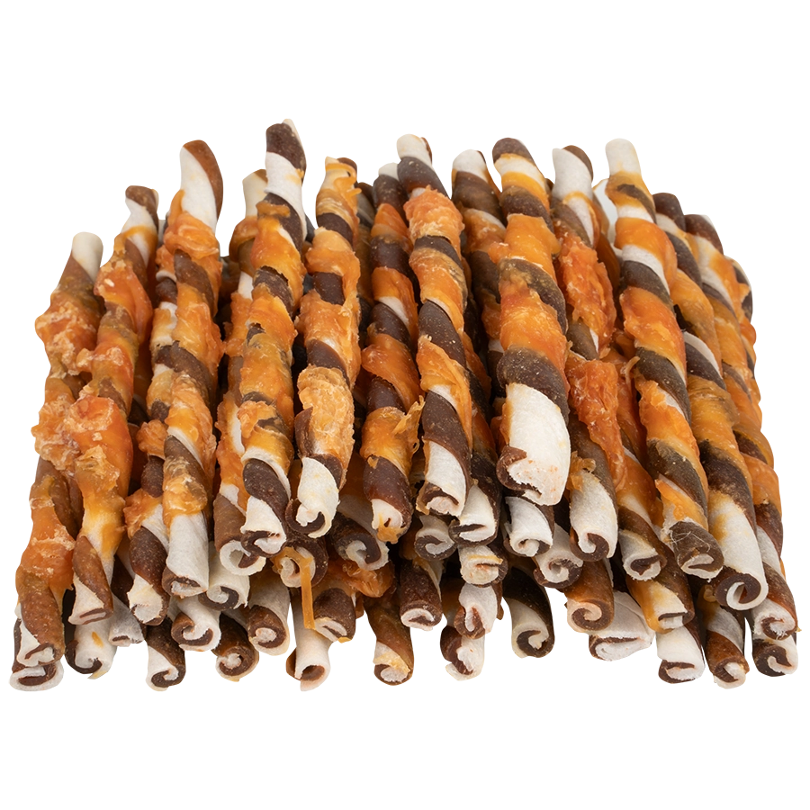  RINDERHAUTSTÄBE MIT RIND & HUHN - 40ST |  | VOSKES