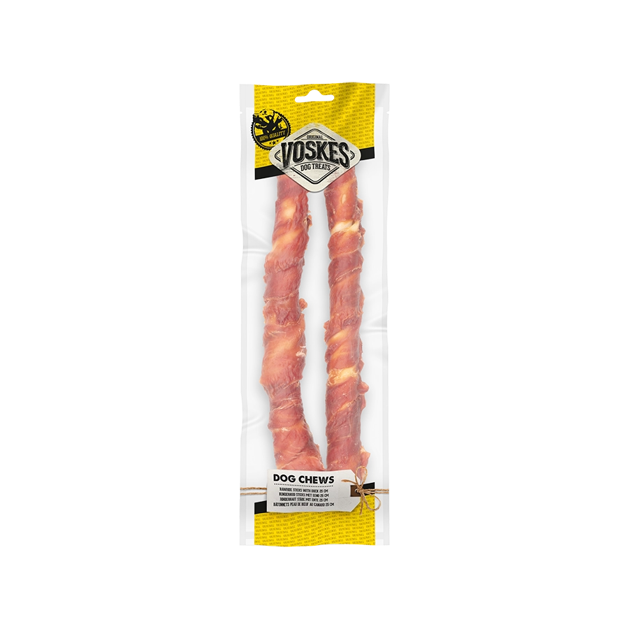 RUNDERHUID STICKS MET EEND 25CM - 2ST |  | VOSKES
