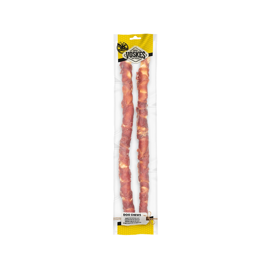 RUNDERHUID STICKS MET EEND 40CM - 2ST |  | VOSKES