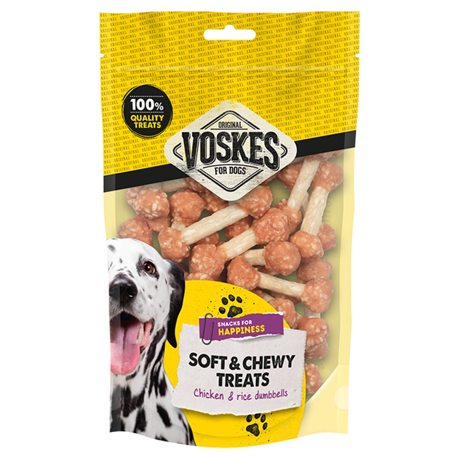 KIP & RIJST HALTERS | chicken & rice dumbbells | VOSKES