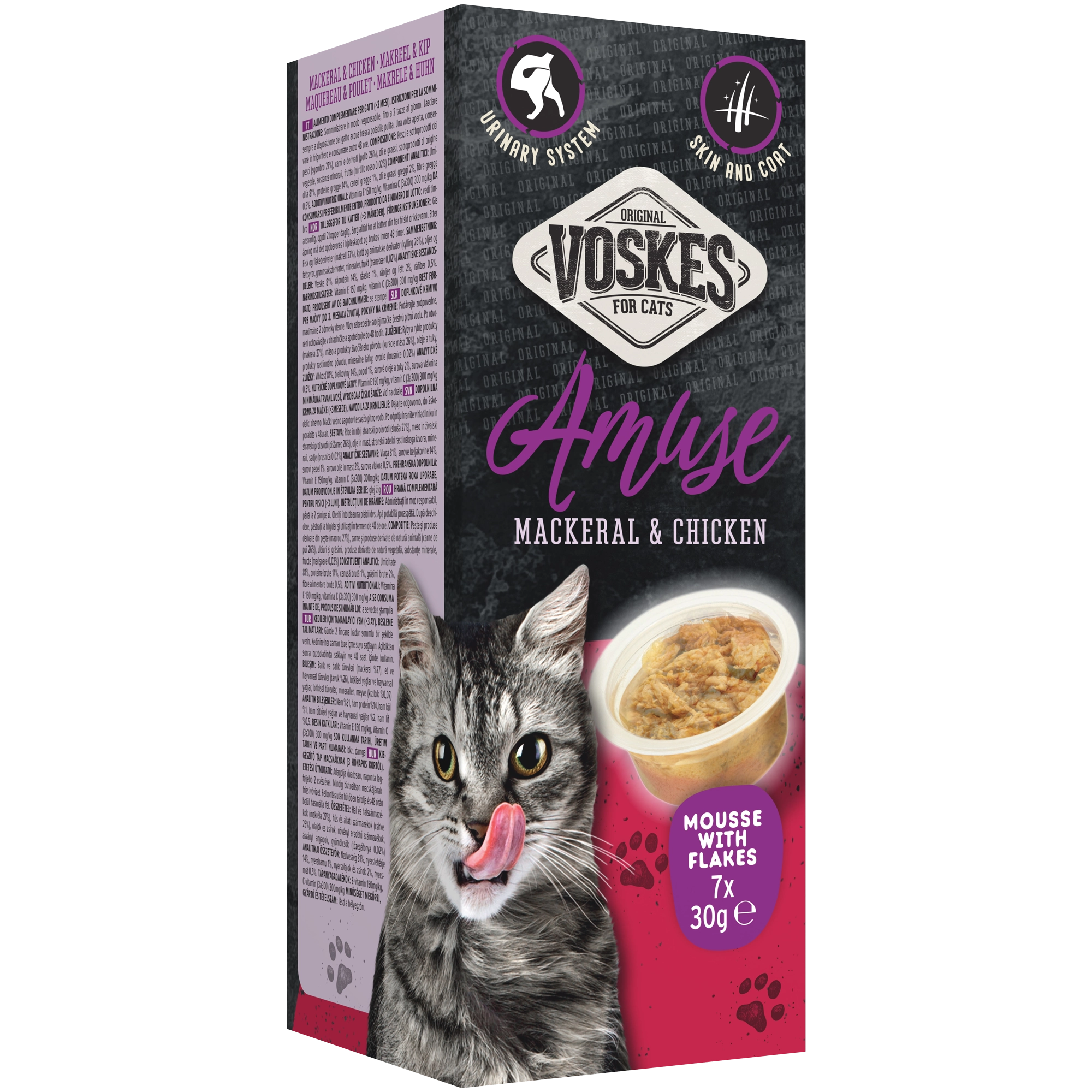 MOUSSE MET STUKJES MAKREEL & KIP | VOSKES