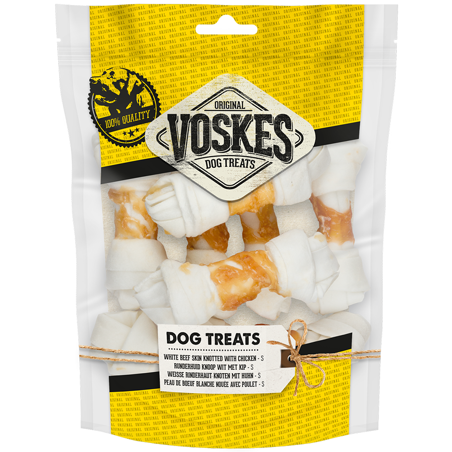 OS NOUÉS À MÂCHER AU POULET  | Kauwsnack hond | Voskes Treats | VOSKES