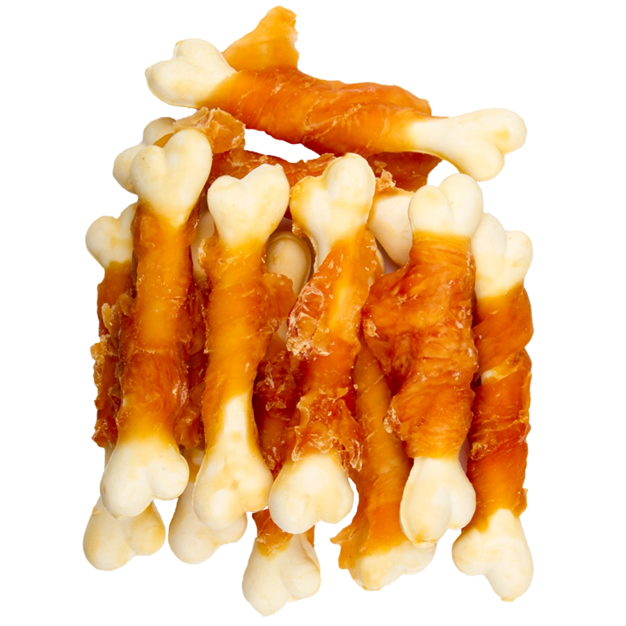 KALZIUMKNOCHEN MIT HUHN | Hondensnack kip en vis | Voskes Treats | VOSKES