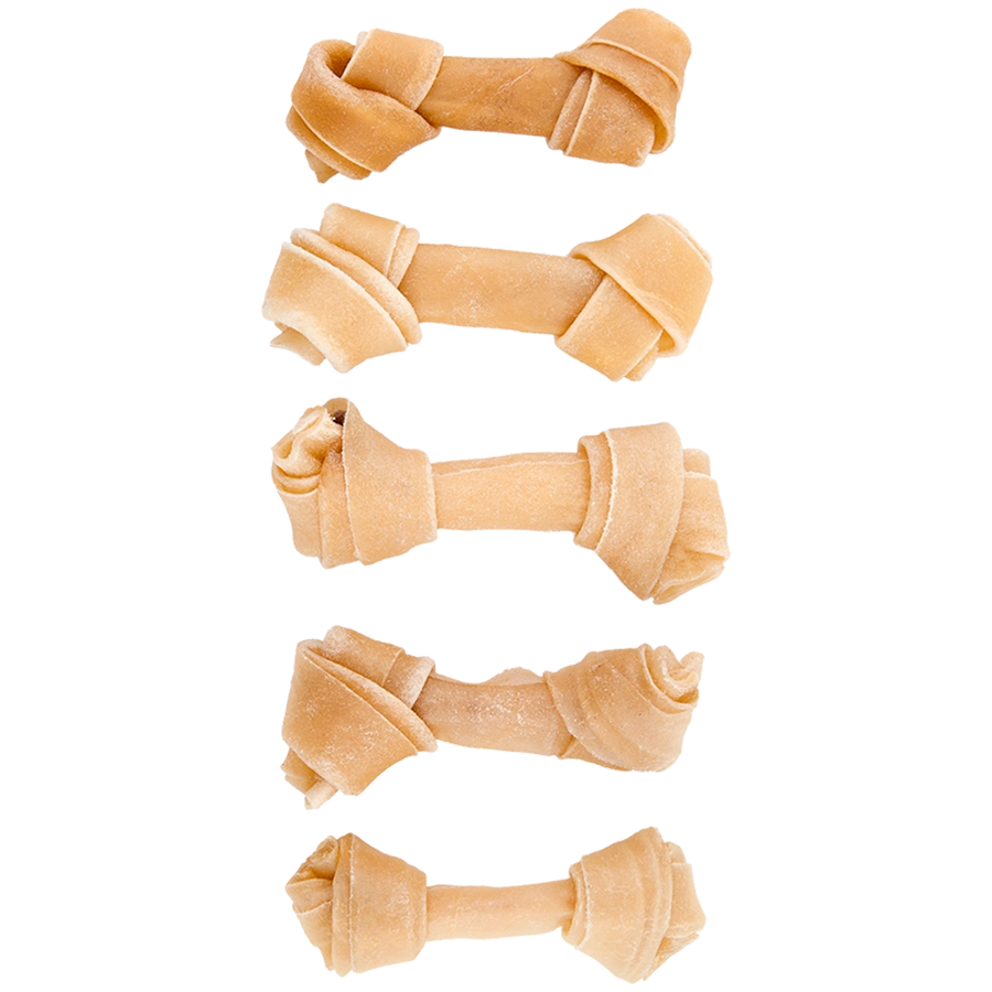 GEKNOTETE KNOCHEN S 10-11,5CM - 5ST | Gedroogde hondensnacks | Voskes Treats | VOSKES