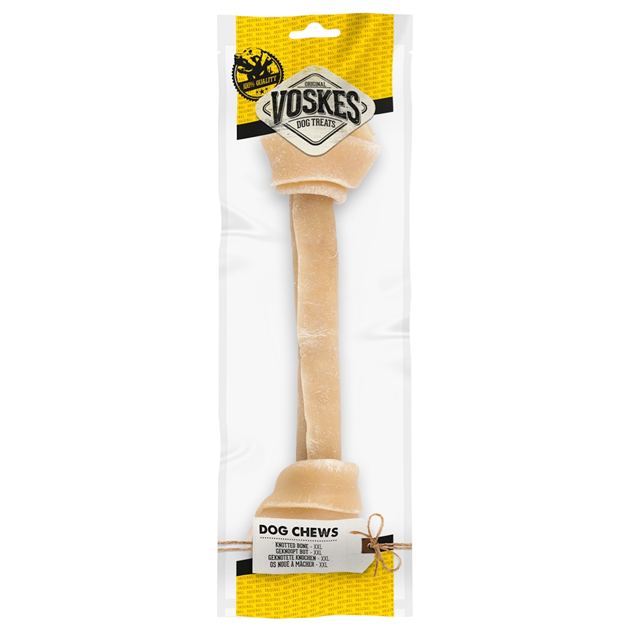 GEKNOOPT BOT XXL 30-33CM - 1ST | Gedroogde hondensnack | Voskes Treats | VOSKES
