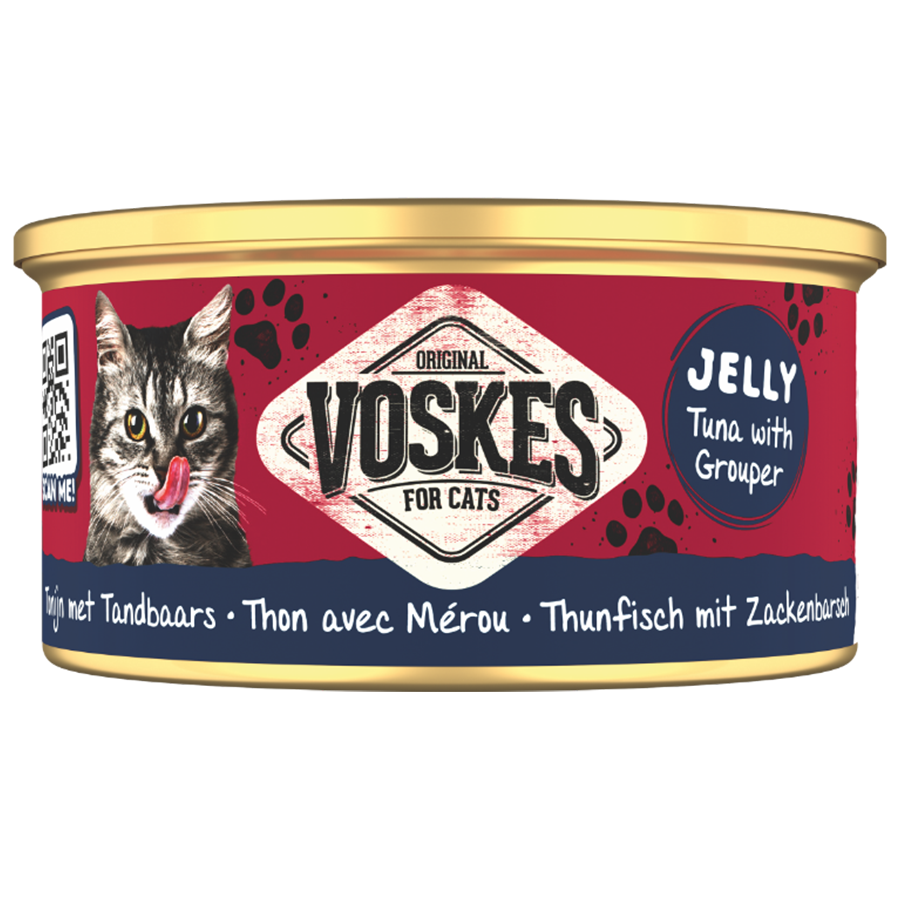 THUNFISCH MIT ZACKENBARSCH | Kattensnack met tonijn met tandbaars | Voskes Treats | VOSKES