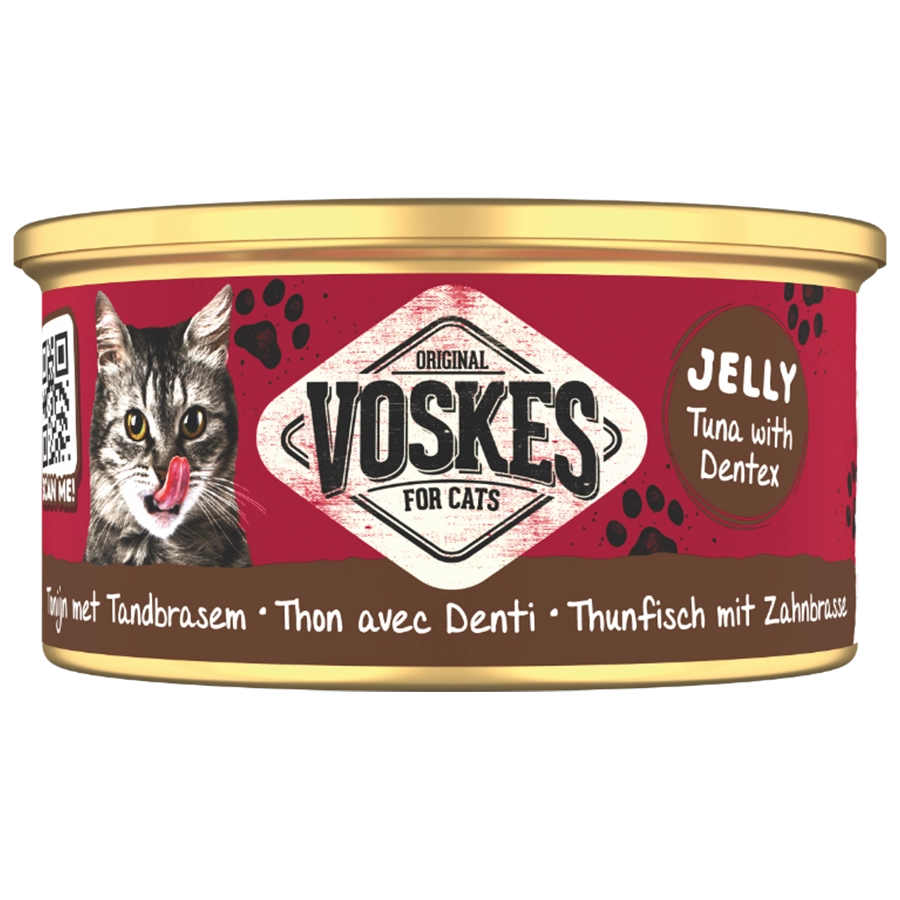 JELLY TUNA WITH DENTEX | JELLY WETFOOD TUNA WITH DENTEX | VOSKES