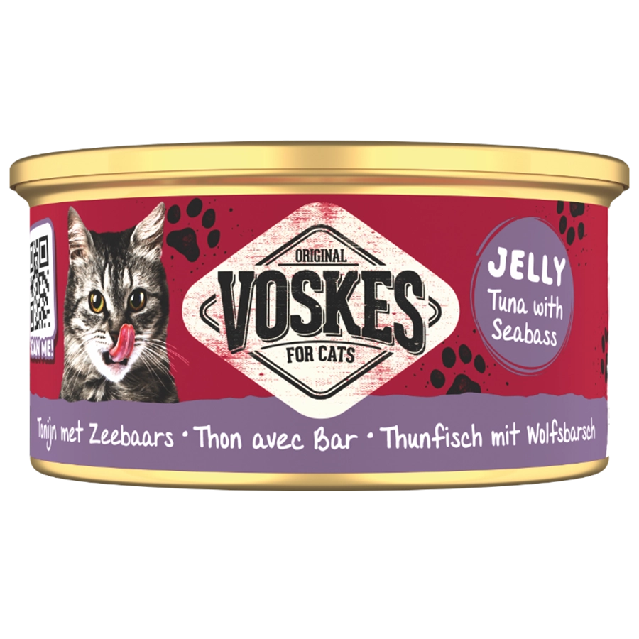 GELEI TONIJN MET ZEEBAARS | JELLY WETFOOD TUNA WITH SEABASS | VOSKES