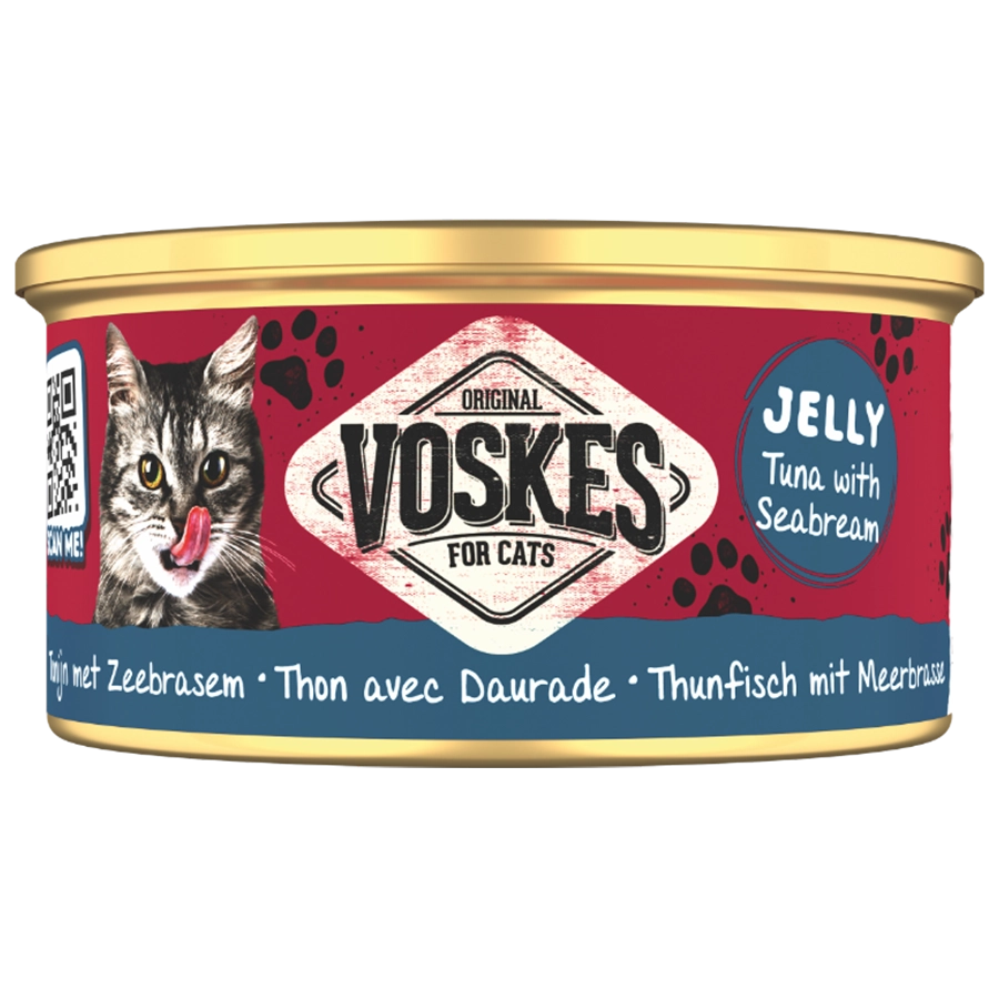 JELLY TUNA WITH SEABREAM | JELLY WETFOOD TUNA WITH SEABREAM | VOSKES