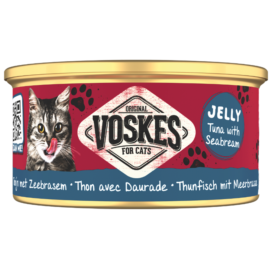 TUNA WITH SEABREAM | Kattensnack met tonijn en zeebrasem | Voskes Treats | VOSKES