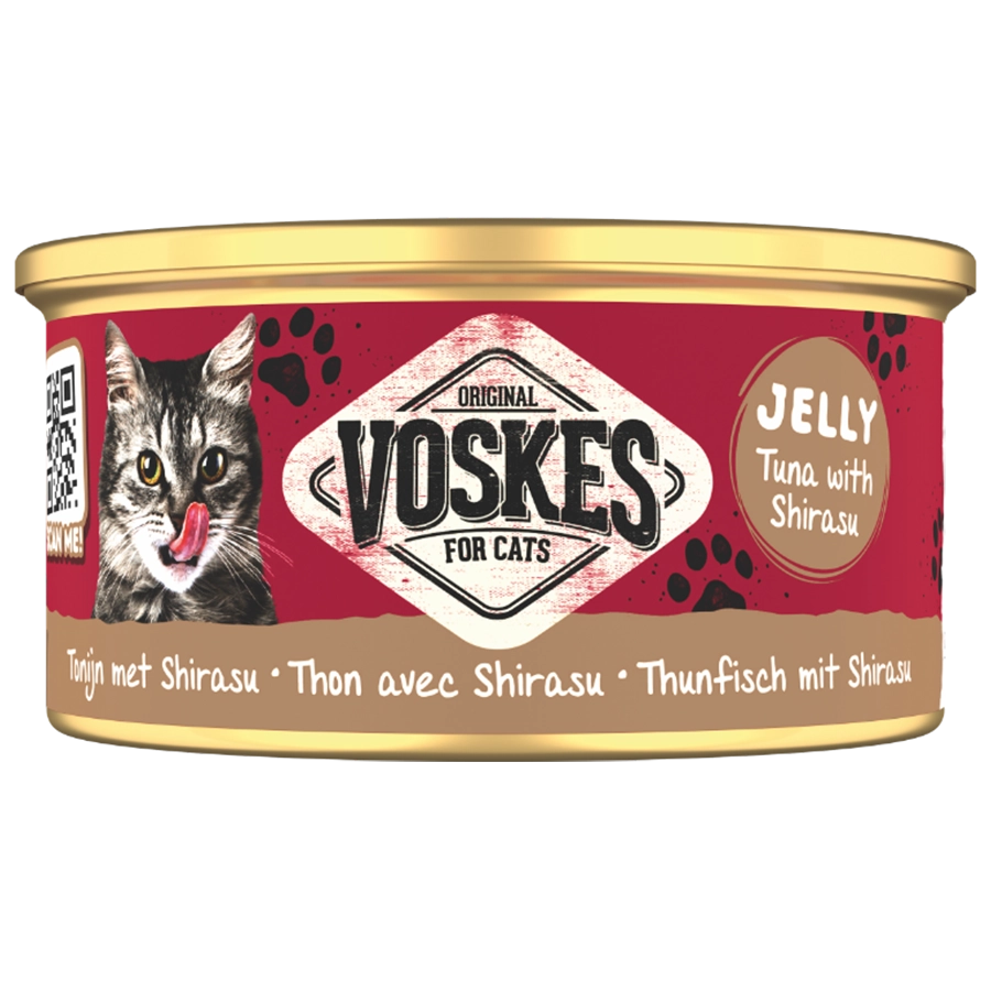 JELLY TUNA WITH SHIRASU | JELLY WETFOOD TUNA WITH SHIRASU | VOSKES