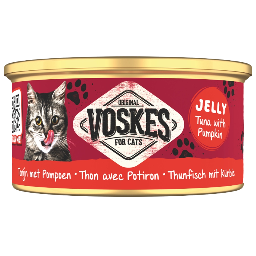 GELEI TONIJN MET POMPOEN | JELLY WETFOOD TUNA WITH PUMPKIN | VOSKES