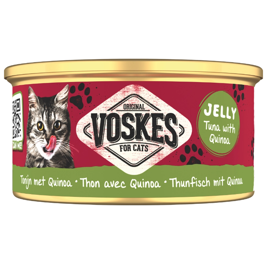 GELEI TONIJN MET QUINOA | JELLY WETFOOD TUNA WITH QUINOA | VOSKES