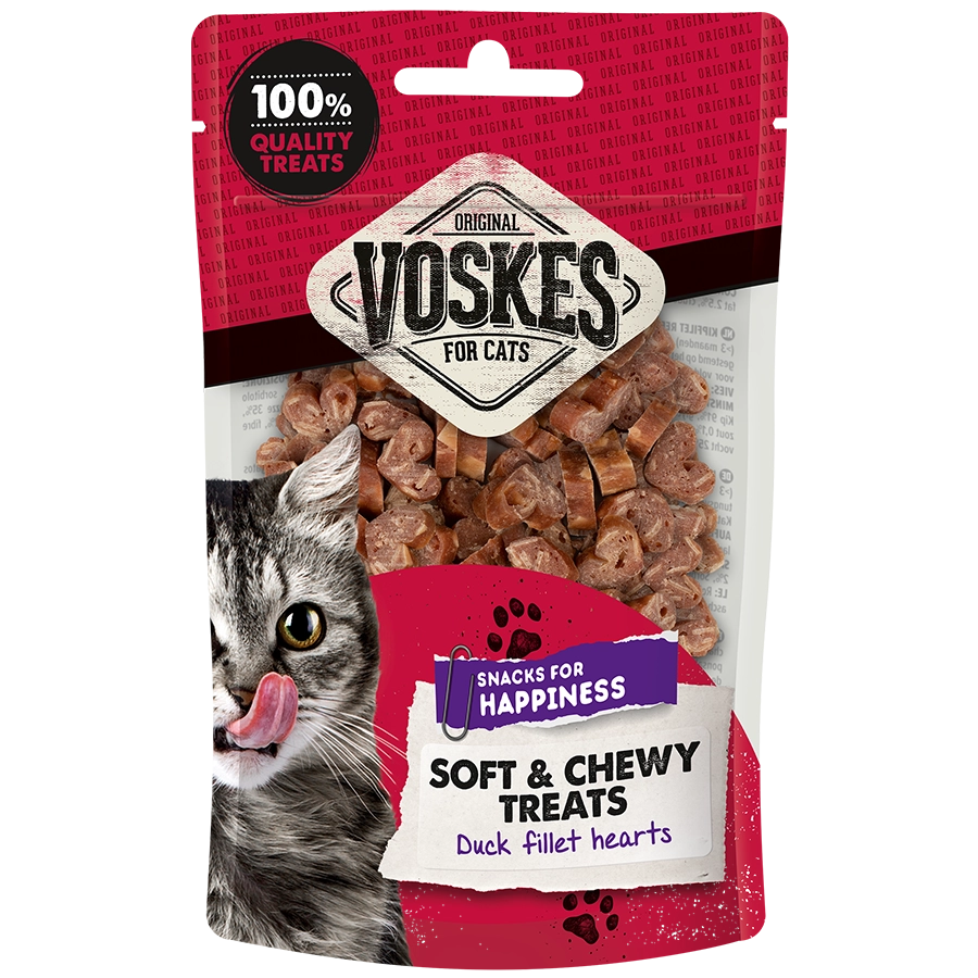 COEURS DE CANARD | Kattensnack met eend | Voskes Treats | VOSKES