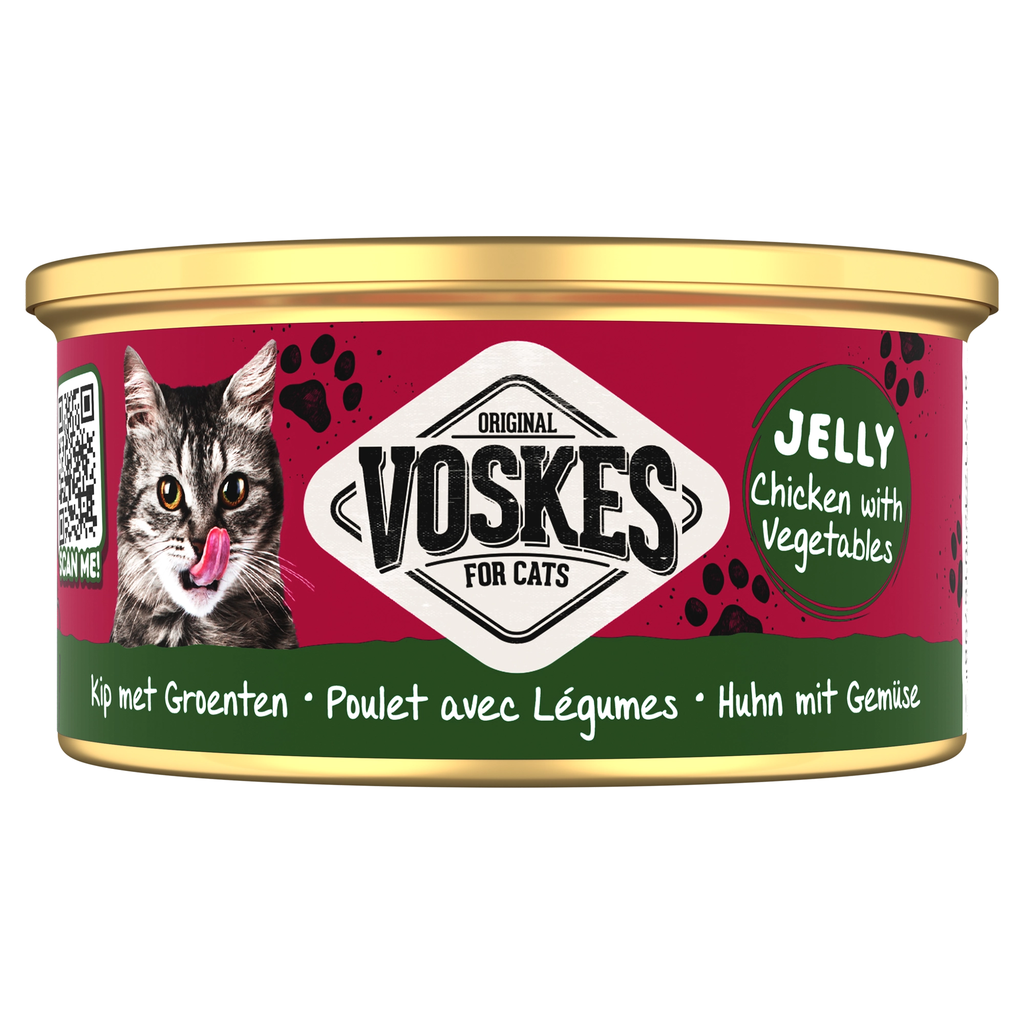 GELEI KIP MET GROENTEN | JELLY WETFOOD CHICKEN WITH VEGETABLES | VOSKES