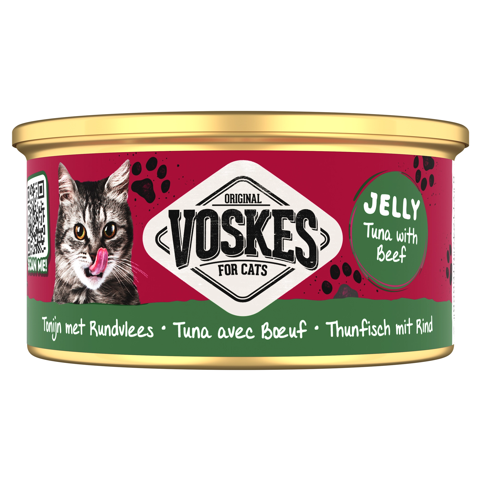 GELEI TONIJN MET RUNDVLEES | JELLY WETFOOD TUNA WITH BEEF | VOSKES