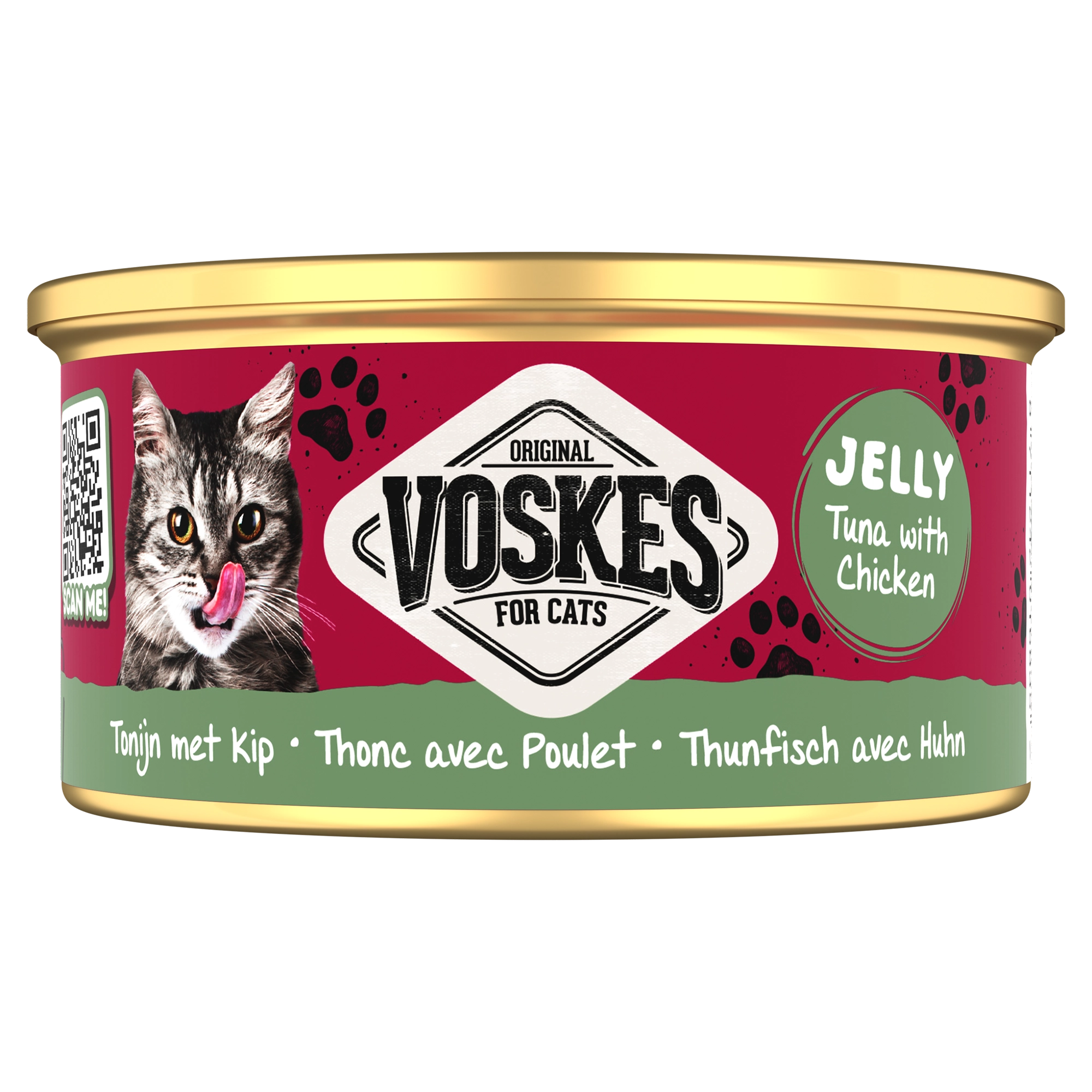 GELEI TONIJN MET KIP | JELLY WETFOOD TUNA WITH CHICKEN | VOSKES