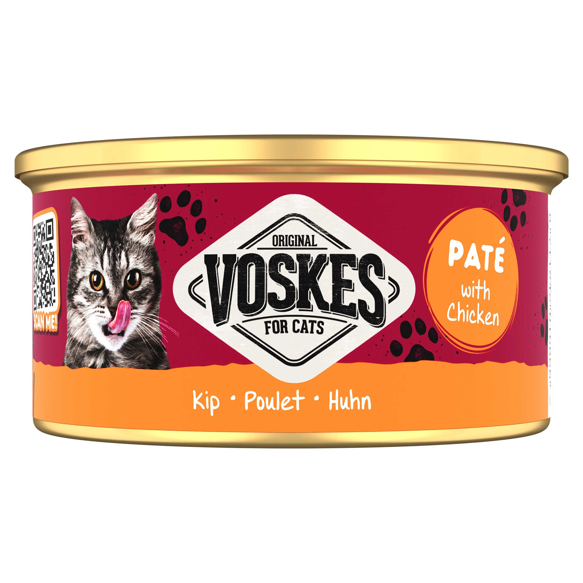 PATÉ MET KIP | PATÉ WETFOOD WITH CHICKEN | VOSKES