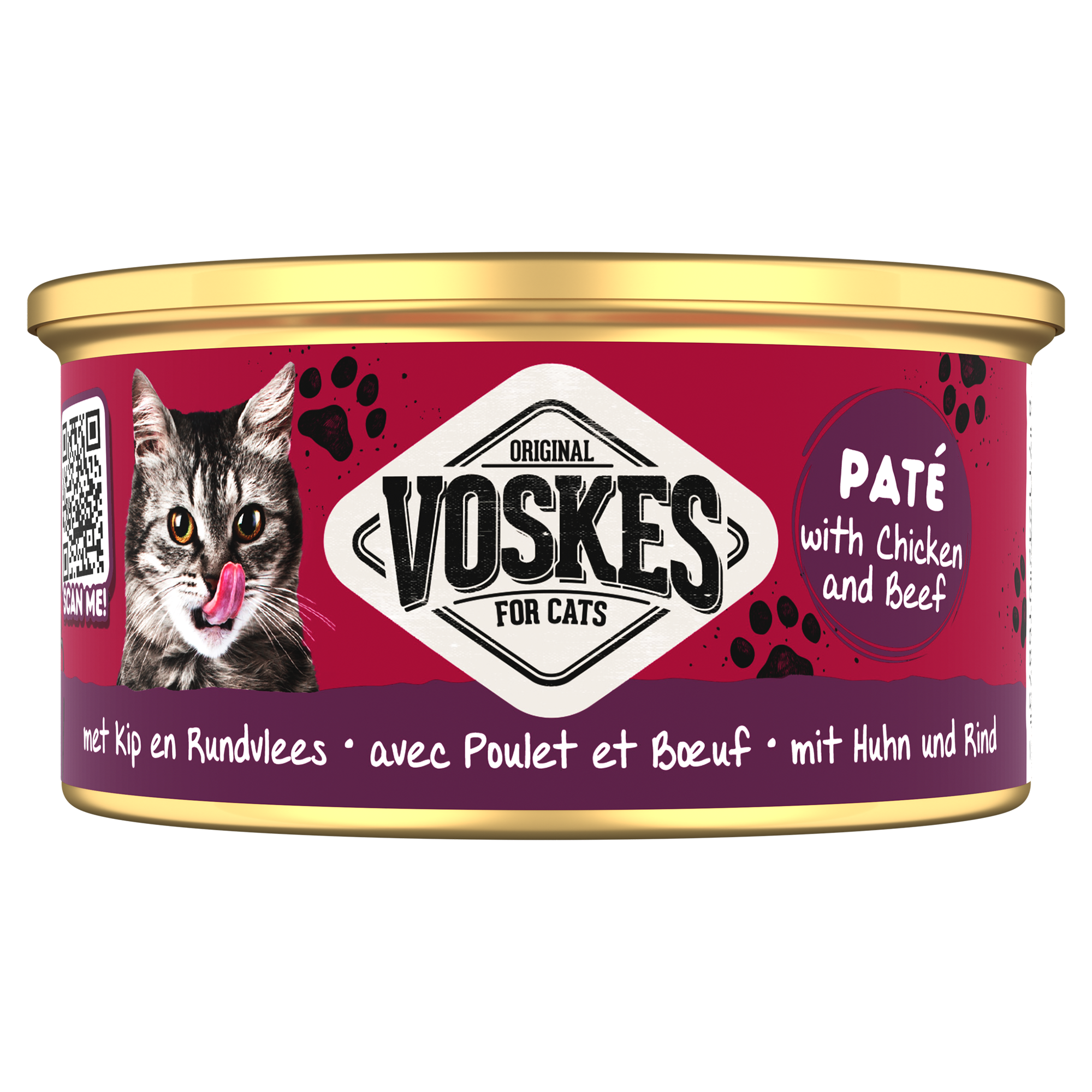 PATÉ WETFOOD WITH CHICKEN AND BEEF |  | VOSKES