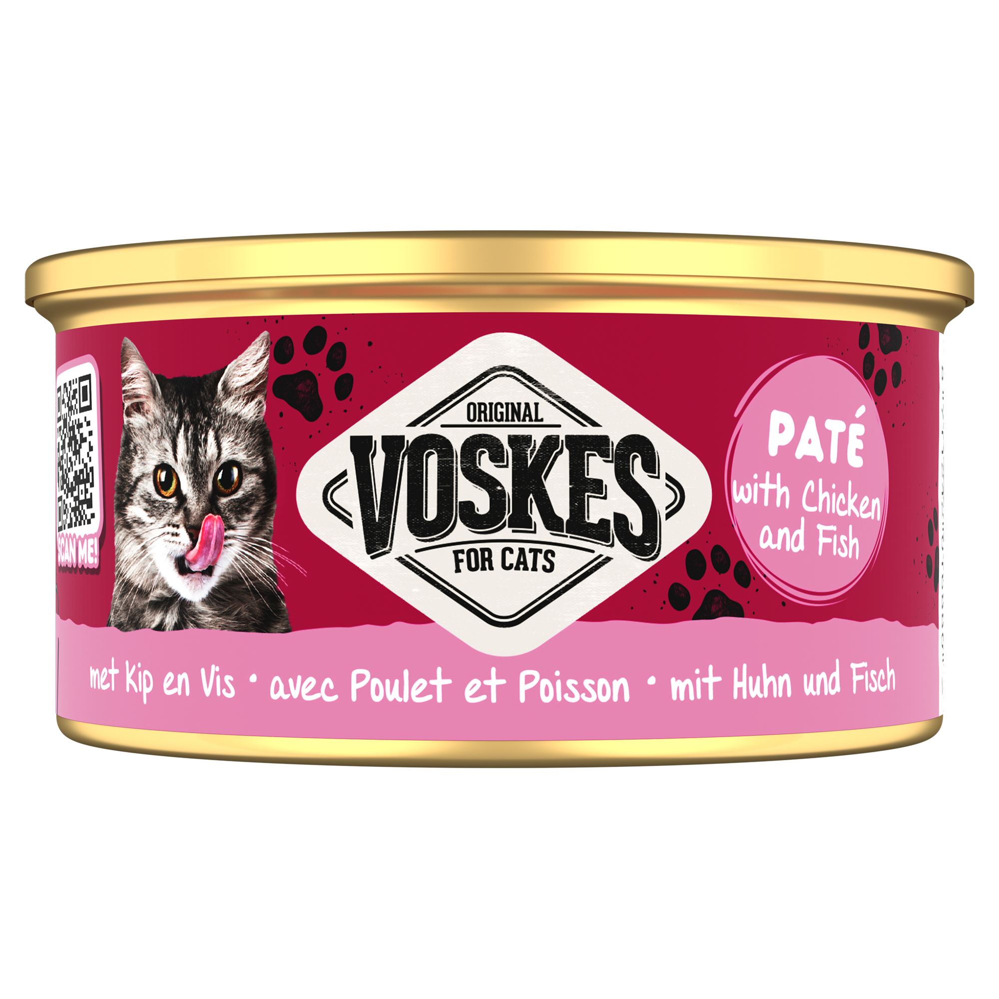 PATÉ WETFOOD WITH CHICKEN AND FISH | VOSKES