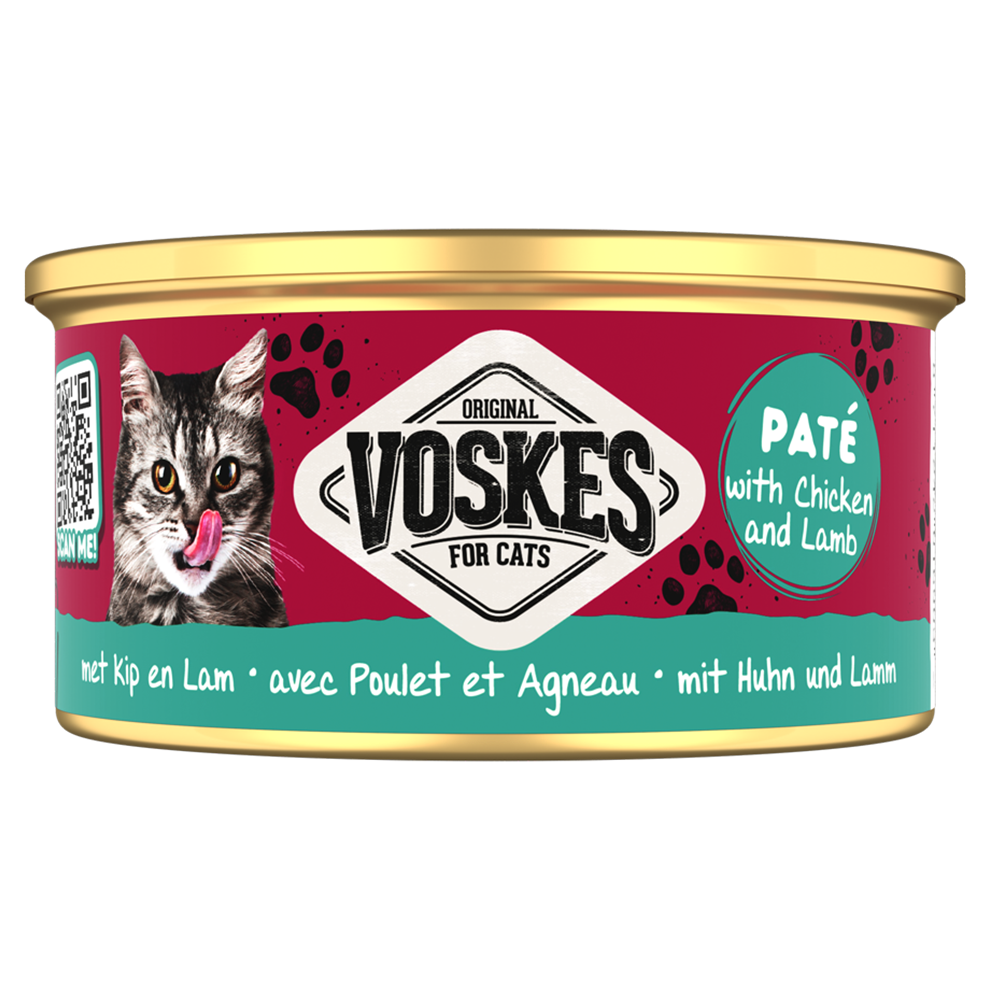 PATÉ WETFOOD WITH CHICKEN AND LAMB | VOSKES