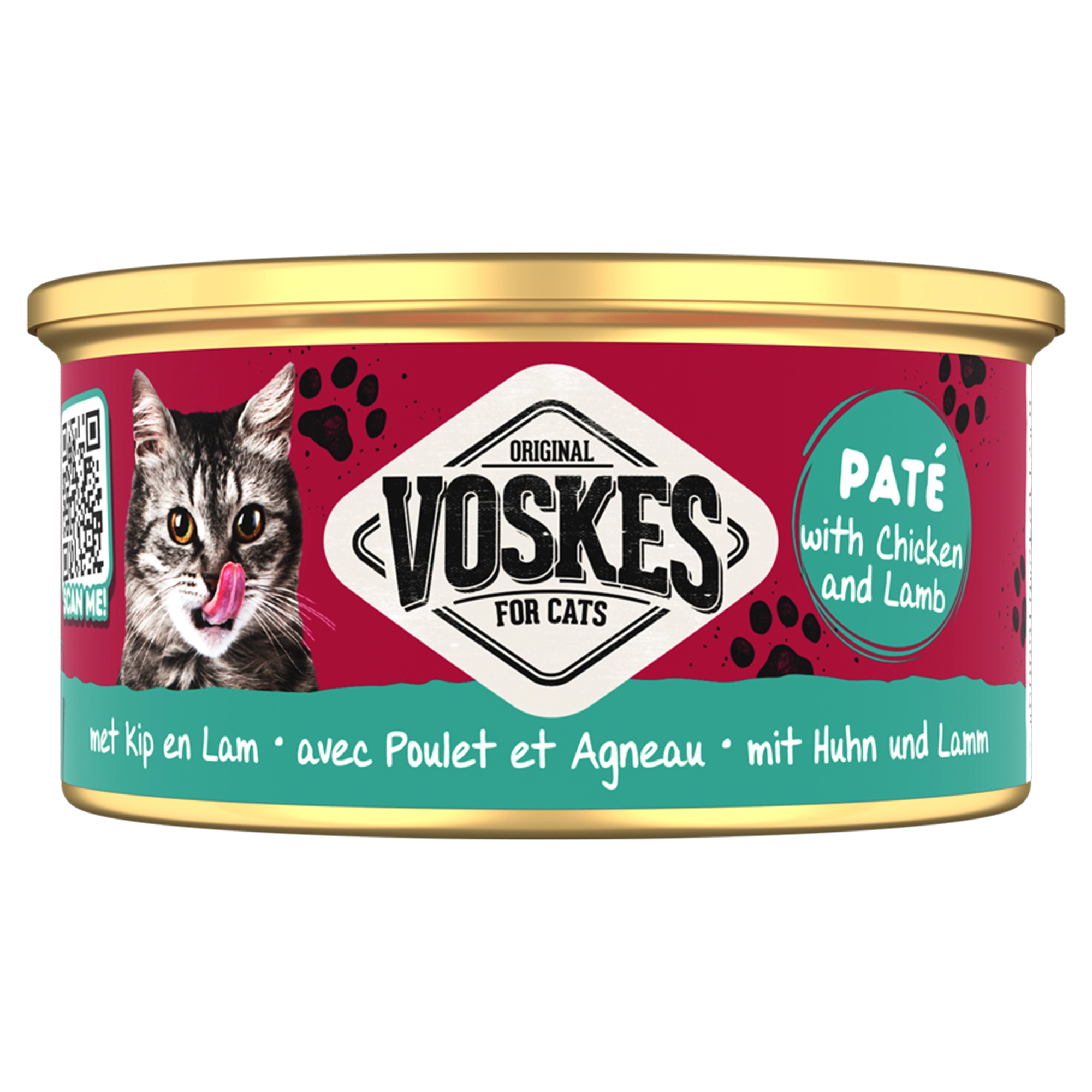 PATÉ MET KIP & LAM | PATÉ WETFOOD WITH CHICKEN & LAMB | VOSKES