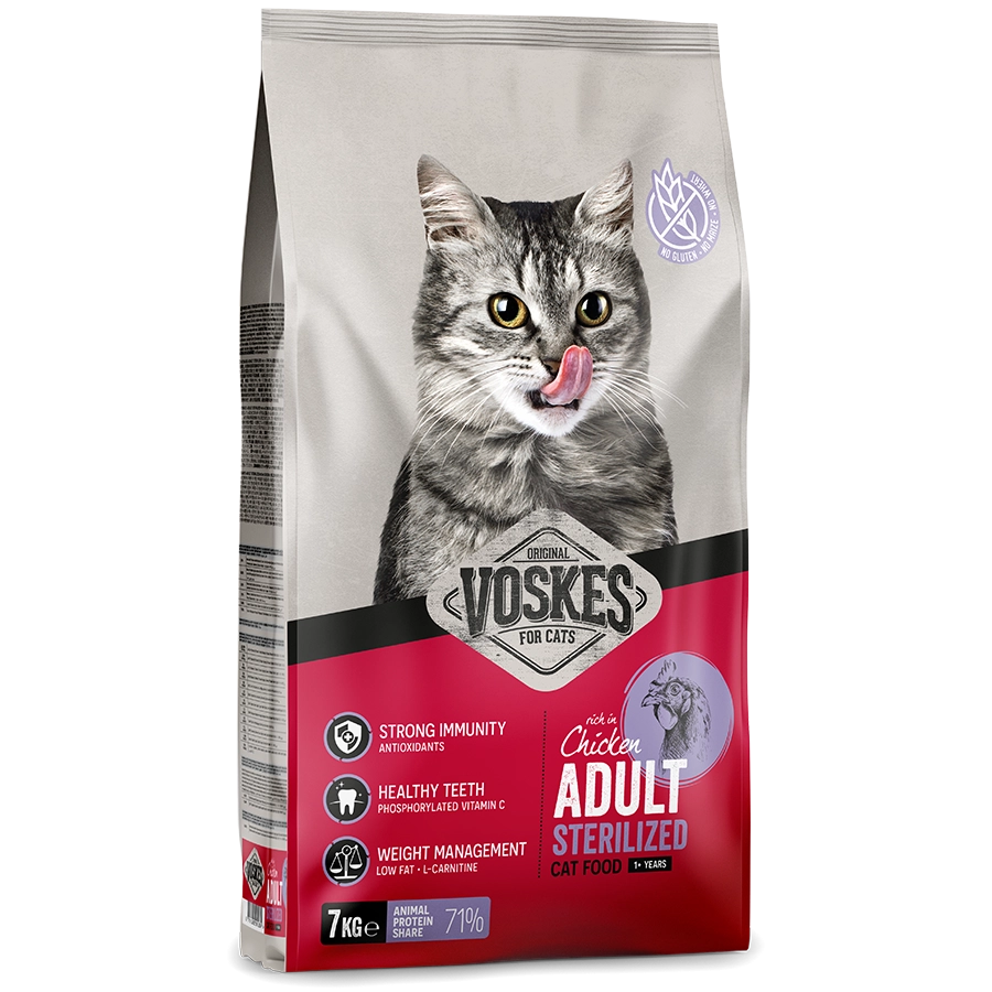 ADULT STERILIZED CHICKEN 7KG | ADULT STERILIZED CHICKEN 7KG | VOSKES