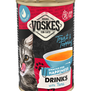 DRINK MET TONIJN | Kattensnack met tonijn | Voskes Treats | VOSKES