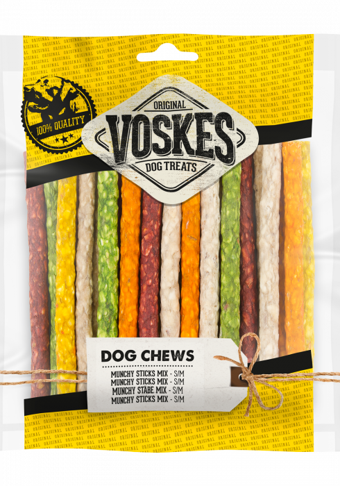 MUNCHY STICKS MIX (S/M) | Kauwnsnack hond | Voskes Treats | VOSKES