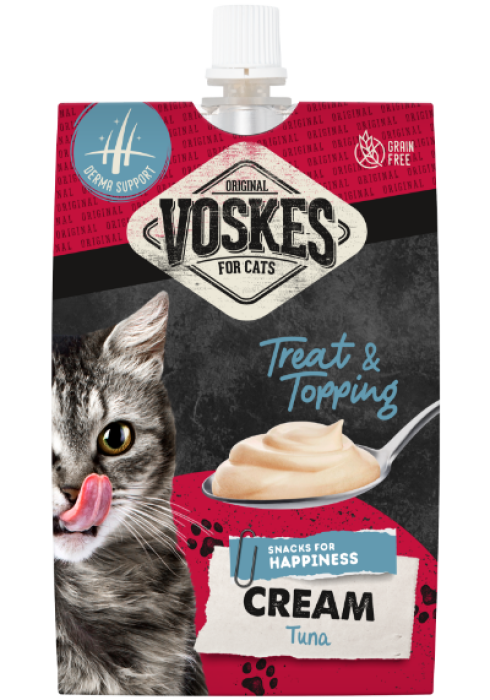 CREAM MET TONIJN | Kattensnack met tonijn | Voskes Treats | VOSKES