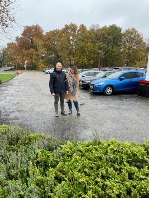 Arjan tijdens een lunch wandeling