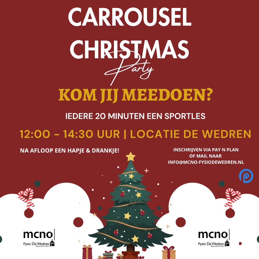 Carrousel Christmas | Fysiotherapie MCNO De Wedren