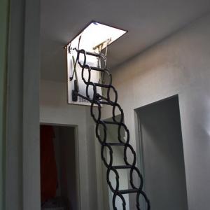 Staka Roof access hatch with retractable ladder