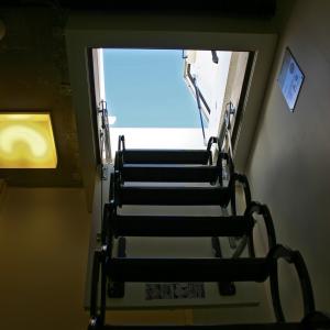 Staka Roof access hatch with retractable ladder