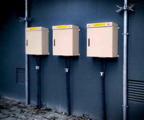 RVS Wandkast voor Duitse spoorwegen