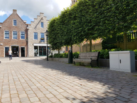 Staka RVS buitenkast fontein in Zierikzee